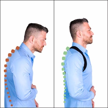 ActiveVikings Geradehalter zur Haltungskorrektur Ideal für eine aufrechte Körperhaltung - Rückenbandage Rückenstabilisator für Damen und Herren (2 - Größe M) - 2