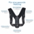 ActiveVikings Geradehalter zur Haltungskorrektur Ideal für eine aufrechte Körperhaltung - Rückenbandage Rückenstabilisator für Damen und Herren (2 - Größe M) - 4