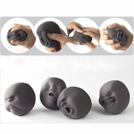 EQLEF® Anti stress spielzeug Lustige Neuheit-Geschenk der japanischen Gadgets Silikon Vent menschliches Gesichts-Kugel Anti-Stress-Scented Caomaru Toy Geek Gadget Vent Spielzeug 1pcs - 1