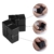 Funxim Infinity Cube, Unendlicher Würfel Spielzeug, Magic Unendlicher Flip Würfel Dekompression Spielzeug, Tötungs Zeit Zappeln Spielwaren Stressabbau Würfel (Schwarz) - 5