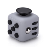 VAPIAO [Anti Stress Würfel [wie Fidget Cube] mit 6 Seiten und Funktionen gegen Stress in Grau Schwarz - 1