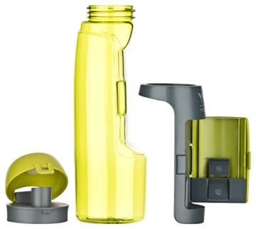 YOUMEFIT Trinkflasche mit Fach - 750ml - Sport Wasserflasche – Sportflasche grün - 6